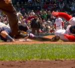 Rafael Devers had baseball fans in awe with his amazingly chaotic slide into third base