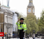 Man held on attempted murder after police threatened at Horse Guards