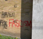 Dislike criminaloffense system examining graffiti at Rolling Thunder church service in Ottawa