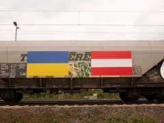With Ukraine’s ports obstructed, trains in Europe haul grain