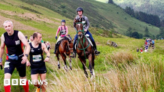 Guy v horse: Powys race won by runner Ricky Lightfoot
