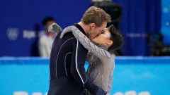 Group USA ice dancing duo Madison Chock and Evan Bates reveal their engagement