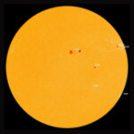 AR3038: A giant sunspot that has doubled in size in just 24 hours