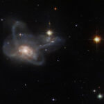 Hubble recorded an uncommon multi-armed galaxy merger