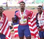 Kerley leads U.S. sweep in guys’s 100m last at sports worlds as De Grasse stopsworking to certify
