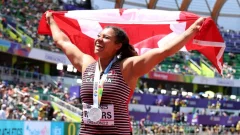 Canada’s Camryn Rogers wins silver in hammer toss at world sports champions