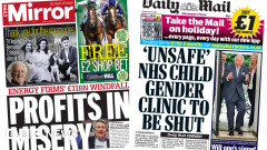 The Papers: Energy ‘profits in torment’ and gender center to close