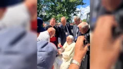 Pope Francis made a surprise goto to citizens of a Quebec rehabilitation centre throughout Canada journey