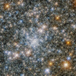The Hubble telescope recorded a steady, firmly bound widerange of stars