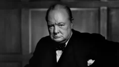 Famous picture of Winston Churchill missingouton from Ottawa hotel in thought art break-in