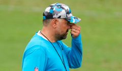 Panthers HC Matt Rhule irritated after offense commemorates 50-lawn TD