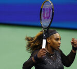 Fans were in wonder as Serena Williams topped off U.S. Open upset with extraordinary on-the-line shot