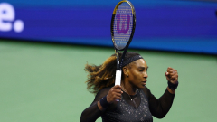 Fans were in wonder as Serena Williams topped off U.S. Open upset with extraordinary on-the-line shot