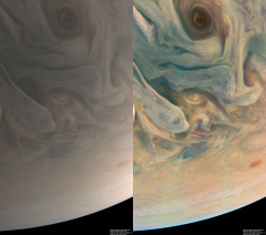 NASA’s Juno mission reveals the complex colors and structure of Jupiter’s clouds