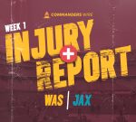injury report for Jaguars vs. Commanders, Week 1