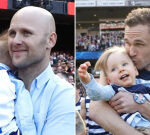 See Gary Ablett kid Levi run through AFL Grand Final banner with Geelong’s Joel Selwood amidst battle with unusual illness
