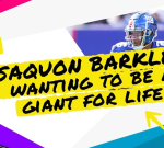 Saquon Barkley desires to be a New York Giant for life
