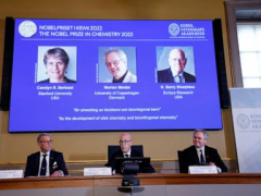 Nobel Prize for 3 chemists who made particles ‘click’