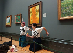3 Climate Activists Appear in Court After Soup Thrown Over Van Gogh Painting