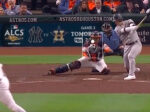 Justin Verlander’s stunning 82 milesperhour curveball led to the saddest swing by the Yankees’ Josh Donaldson