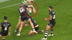 Rugby League World Cup: Irish coach Ged Corcoran fumes at New Zealander Jared Waerea-Hargreaves’ ‘dog shot’