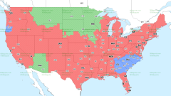 NFL Week 8 broadcast maps