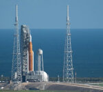 NASA’s ‘mega moon rocket’ back on the pad as it prepares for next launch effort