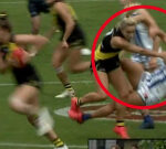 AFLW finals: Sarah Hosking in hot water for huge bump on Mia King in Richmond v North Melbourne semi