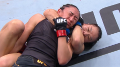 UFC 281 results: Zhang Weili wins back title with uncommon rear-naked choke submission of Carla Esparza