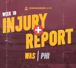 Leaders’ last injury report for Week 10 vs. Eagles