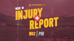 Leaders’ last injury report for Week 10 vs. Eagles