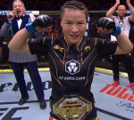 Twitter responds to Zhang Weili’s title-winning submission of Carla Esparza at UFC 281