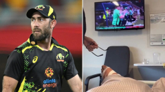 Glenn Maxwell’s saucy upgrade from medicalfacility bed after suffering freak damaged leg
