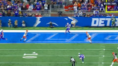 Josh Allen tossed the funniest TD pass of the season while falling down and NFL fans liked it