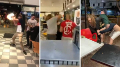 Gold Coast kebab shop brawl recorded as more than a lots individuals battle in Coolangatta
