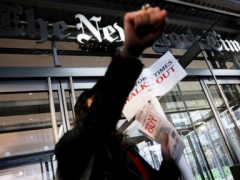 New York Times reporters, other employees on 24-hour strike