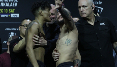 UFC 282 ceremonial weigh-in faceoffs highlights and photo gallery