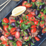 Greek Lamb Chops with Tomato Salad