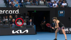 Expense Gates found courtside at Australian Open semi-finals