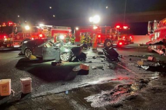 Tesla motorist eliminated after raking into firetruck on highway