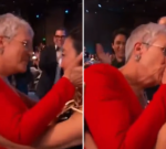 SAG Awards: Co-stars Jamie Lee Curtis and Michelle Yeoh share live TELEVISION kiss after Everything Everywhere All at Once win