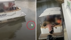Females tormented and threatened by males on houseboat on Murray River near Echuca Moama