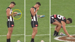 Daicos siblings’ remarkable MCG homage after playing AFL videogame with grandpa’s ashes in their boots