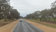 Scary smash triggers traffic mayhem on Murray Valley Highway