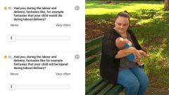 The traumatic concerns moms were asked as part of a researchstudy at a Brisbane healthcenter