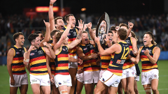 Fans rage as Jordan Dawson wins Showdown Medal ahead of Izak Rankine and Riley Thilthorpe in Adelaide’s win over Port Adelaide