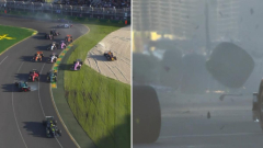 4 carsandtrucks cleaned out in insane scenes on penultimate lap of Australian Grand Prix