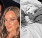 AFL star Jimmy Bartel reveals the birth of child child with sweetheart Amelia Sheppard