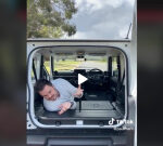 How the Suzuki Jimny turns into a bed within 30 seconds