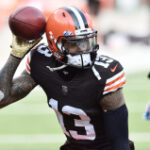 Previous Browns WR Odell Beckham Jr. indications with department competitor